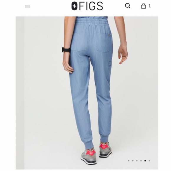 NWT FIGS LIMITED EDITION ZAMORA HIGH WAIST STRETCH JOGGER SCRUB PANTS XS - Picture 3 of 11
